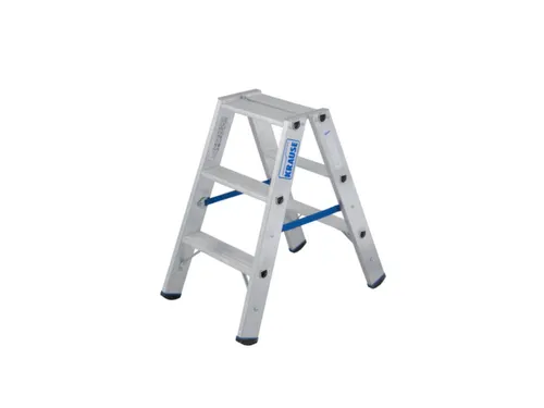 Vouwladder Aluminium H 750Mm Aan Beide Zijden Te Gebruiken 2X3Treden