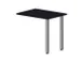 table de rallonge,haut. régl.,HxlxP 720-840x800x600mm,CC-noir