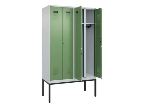 locker voor scheiding van kleding,HxBxD 2120x1200x500mm,4vak
