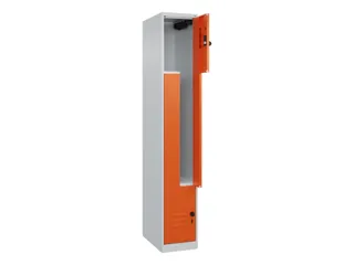 Z-garderobekast,HxBxD 1850x300x500mm,vak B 150/300mm,draaigrendel - 2