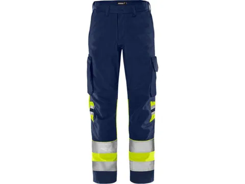 Fristads 2668 GPLU broek, geel/marineblauw, maat C62, per stuk
