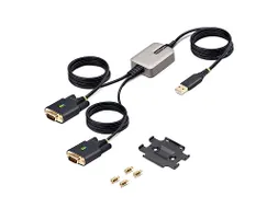 4 Meter 2-Port USB naar Seriëel Adapter Kabel COM Retention