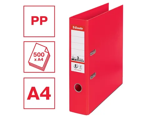 Ordner Esselte Vivida No.1 multipack 75mm A4 5 stuks rood