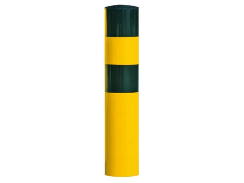 Aanrijd-Beschermpaal Staal 1200x273mm Om In Te Betonneren Met Kapje