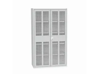 universele kast,HxBxD 2000x1300x550mm,4xStalen bodem,draaigrendelslot - 1