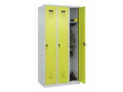 locker,HxBxD 1850x900x500mm,3vak,vak B 300mm,draaigrendel