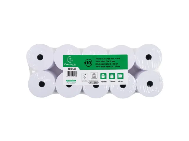 Exacompta 40513E Papierrol 60 Gram 70mmx70mmx12mm 44 Meter