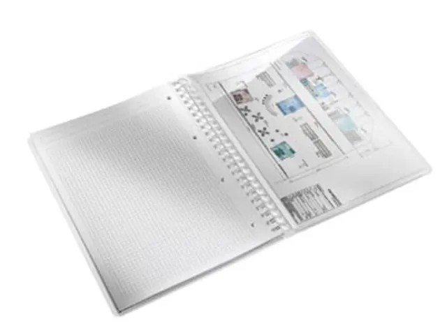 WOW schrift ft A4, geruit 5 mm, ijsblauw