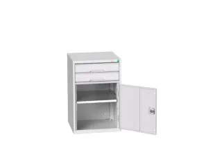 ladekast HxBxD 800x525x550mm 2laden romp RAL7035 front RAL7035 - 1