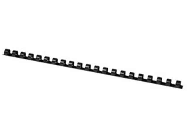 Bindrug Kunststof Zwart 10mm 21 Rings Doos 100 Stuks