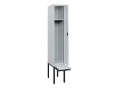 locker met bank,HxBxD 1950x300x815mm,1vak,vak B 300mm,cilinderslot