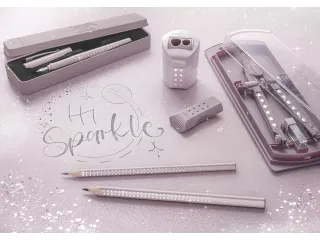 Potlood Faber-Castell Jumbo grip Sparkle rose metallic - 6