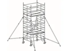 rolsteiger,reik H 5,4m,steiger H 4,64m,2platform(s),m. luik