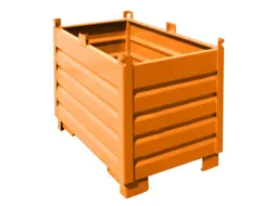 Systeem-Stapelcontainer Oranje 850x600x1200mm 500kg Inhoud 0.5m³