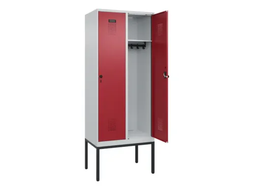 locker,HxBxD 2120x800x500mm,2vak,vak B 400mm,draaigrendel