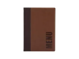 Menukaart Securit Trendy A5 2 tas bruin lederlook - 1