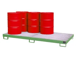 opvangbak,v. 8x200l vat,opvangvol. 240l,HxBxD 210x2650x1300mm