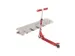 Steprek voor 6 steppen L 990mm eenzijdig RAL7044