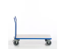 kopwandwagen,draagverm. 600kg,laadvl. LxB 1200x800mm,houtplaat,1wand