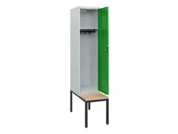 locker met bank,HxBxD 1950x400x815mm,1vak,vak B 400mm,cilinderslot