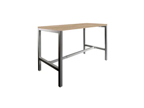 Domino Basic statafel 160x80cm 110cm honey castello 25mm zwart