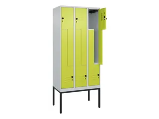 Z-garderobekast,HxBxD 2120x900x500mm,vak B 150/300mm,draaigrendel - 2