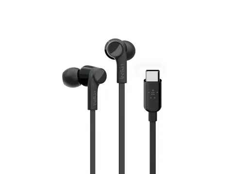 Belkin ROCKSTAR in-ear oordopjes met USB-C connector Zwart