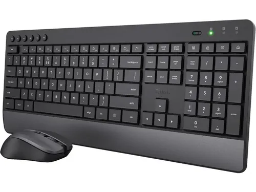 Trezo draadloze deskset gerecycleerd kunststof azerty