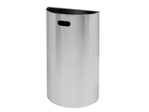 afvalbak,40l,HxBxD 647x395x195mm,wandmontage,romp RVS