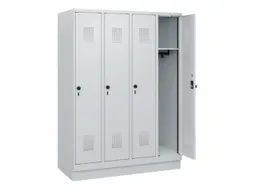 schoollocker,HxBxD 1630x1200x500mm,4vak,vak B 300mm,draaigrendel