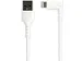 1 Meter gehoekte Lightning naar USB kabel Apple Wit Aramide