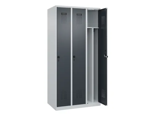 locker voor scheiding van kleding,HxBxD 1850x900x500mm,3vak