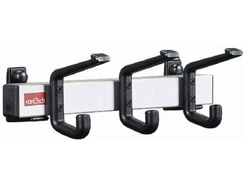 Wandkapstok L X D 300X 120Mm 3Haken Aluminium/zwart