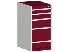 ladekast HxBxD 1000x525x650mm 5laden romp RAL7035 front RAL3004