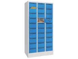 Postsorteerkast 1850x930x500mm 3x10 Vakken Ral7035 Front Ral5012