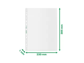 Recycle geperforeerde showtas A4 100 micron - 6