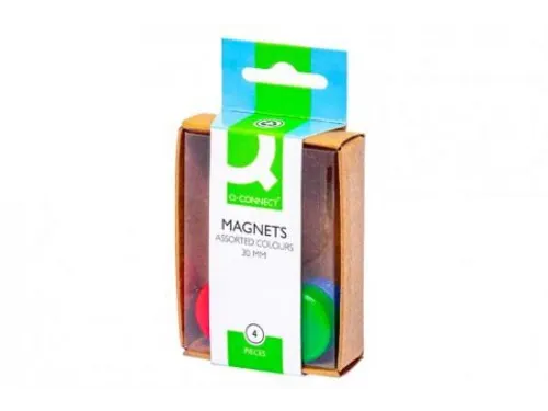 Magneten 25mm Geassorteerde Kleuren 4 Stuk