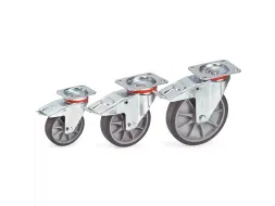 Zwenkwiel Met Rem 125x32 Mm