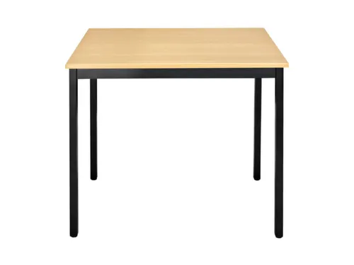 Tafel Rechthoekig 70x60 Cm Frame Zwart Blad Beuk