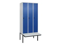 locker voor scheiding van kleding,HxBxD 2120x900x815mm,3vak