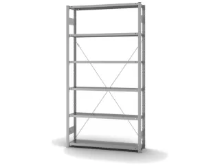 systeemstelling,grondveld,HxBxD 2500x1360x335mm,vakl. 175kg - 2