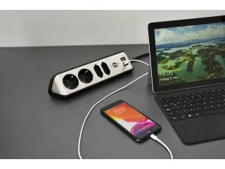 Stekkerdoos Brennenstuhl bureau Estilo 4 voudig inclusief 2 USB 2 m - 8
