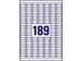 Inventaris etiketten Avery L6008-20 25.4x10mm Zilver 3780 stuks