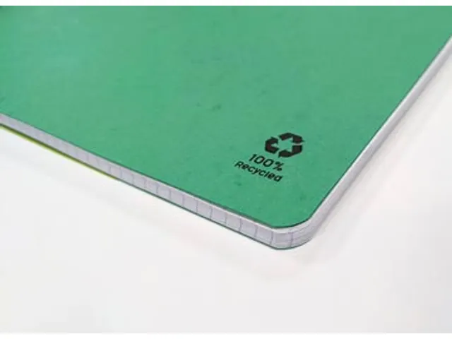 FOREVER spiraalschrift A5 90g geruit groen