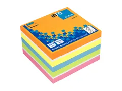 Notitieblok 75x75mm assorti Brilliant blok a 450 vel