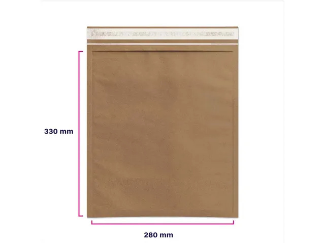 Enveloppe d'expédition durable 300x330mm Brun 50 pièces