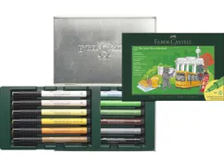 Tekenstift Faber-Castell Pitt Artist Pen Brush set 12 stuks Berlijn