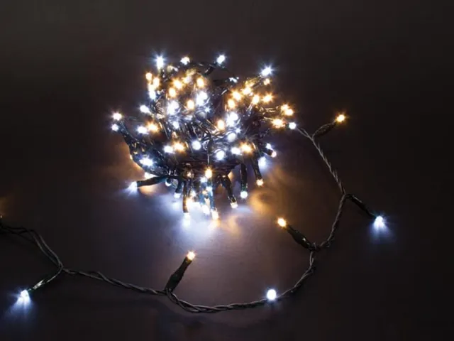 Duolight - 8m - 120 Leds - WIT- En Warmwit - Groene Kabel - Modulator