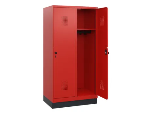 schoollocker,HxBxD 1630x800x500mm,2vak,vak B 400mm,draaigrendel,sokkel