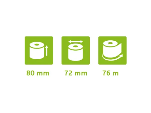 Exacompta Kassarol 43828E Wit 80mmx80mmx12mm 75 Meter 55 Gram